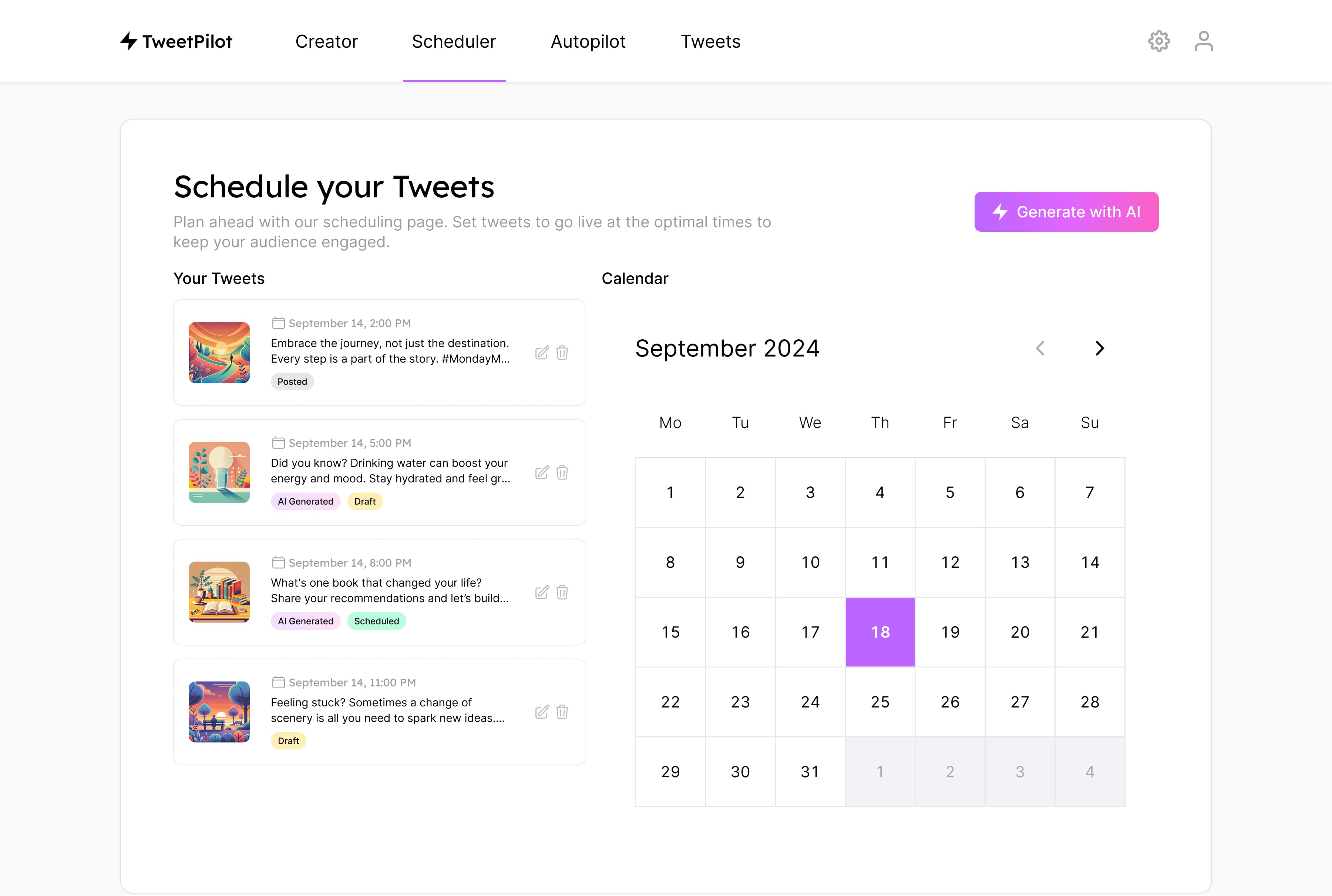 Schedule Tweets