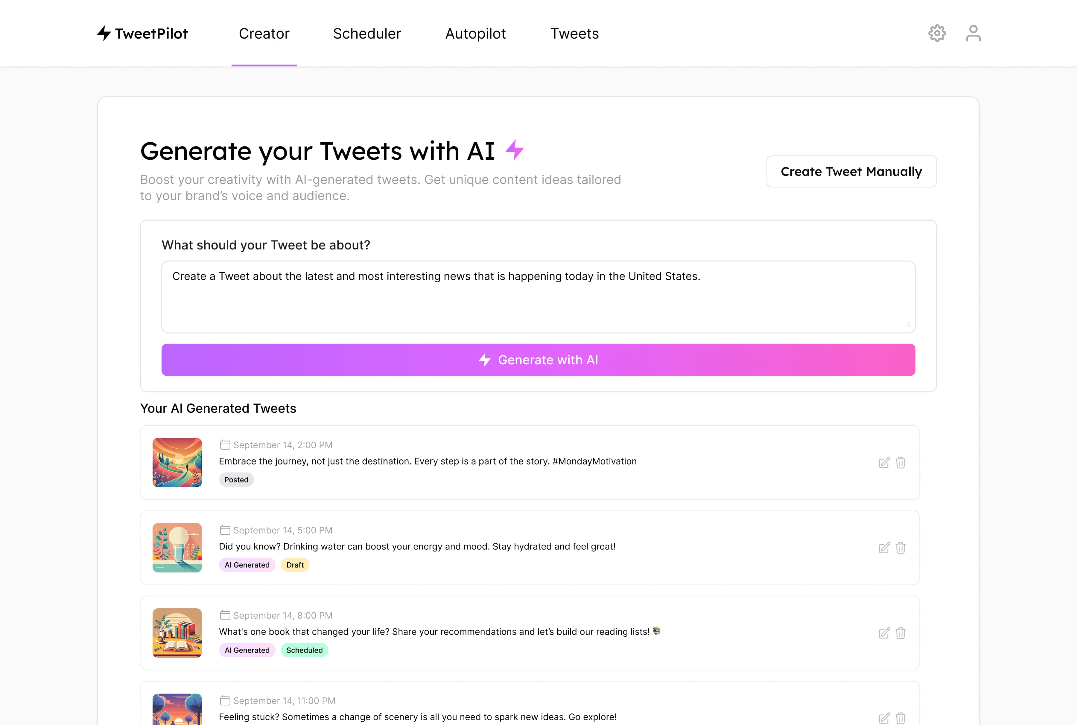 Generate Tweets